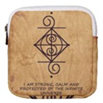 I Am Strong, Calm  And Protected By The Infinite Universe Mini Square Pouch