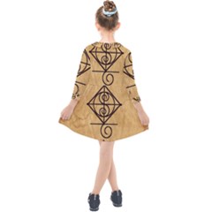 Kids  Quarter Sleeve Shirt Dress 