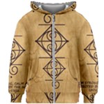 I Am Strong, Calm  And Protected By The Infinite Universe Kids  Zipper Hoodie Without Drawstring