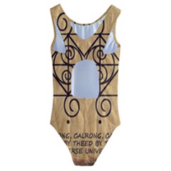 Kids  Cut-Out Back One Piece Swimsuit 