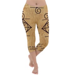 Lightweight Velour Capri Yoga Leggings 
