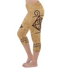 Lightweight Velour Capri Yoga Leggings 
