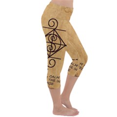 Lightweight Velour Capri Yoga Leggings 