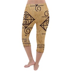 Lightweight Velour Capri Yoga Leggings 