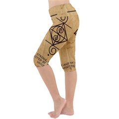 Lightweight Velour Cropped Yoga Leggings 