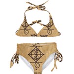 I Am Strong, Calm  And Protected By The Infinite Universe Kids  Classic Bikini Set