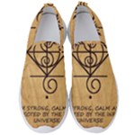 I Am Strong, Calm  And Protected By The Infinite Universe Men s Slip On Sneakers