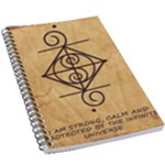 I Am Strong, Calm  And Protected By The Infinite Universe 5.5  x 8.5  Notebook