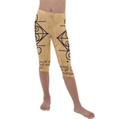 Kids  Lightweight Velour Capri Leggings  