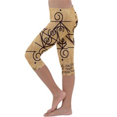 Kids  Lightweight Velour Capri Leggings  