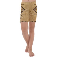 Kids  Lightweight Velour Capri Yoga Leggings 