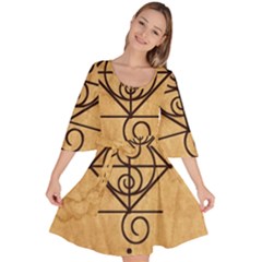 Velour Kimono Dress 