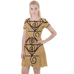 Cap Sleeve Velour Dress  