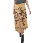 I Am Strong, Calm  And Protected By The Infinite Universe Velour Split Maxi Skirt