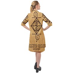 Long Sleeve Mini Shirt Dress 