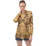 I Am Strong, Calm  And Protected By The Infinite Universe Long Sleeve Satin Shirt