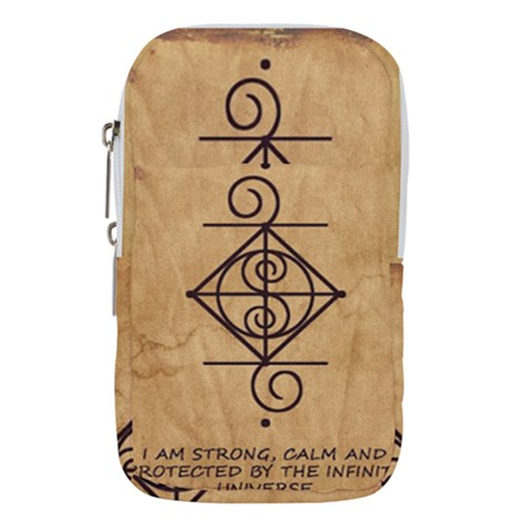 I Am Strong, Calm  And Protected By The Infinite Universe Waist Pouch (Large) from ArtsNow.com