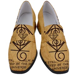 Women s Chunky Heel Loafers 