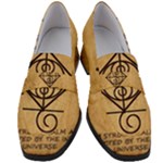 I Am Strong, Calm  And Protected By The Infinite Universe Women s Chunky Heel Loafers