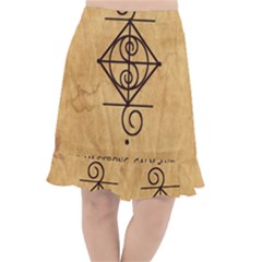 Fishtail Chiffon Skirt 