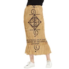 Maxi Fishtail Chiffon Skirt 