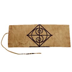 I Am Strong, Calm  And Protected By The Infinite Universe Roll Up Canvas Pencil Holder (S) from ArtsNow.com