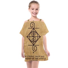 Kids  One Piece Chiffon Dress 
