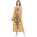 I Am Strong, Calm  And Protected By The Infinite Universe Boho Sleeveless Summer Dress