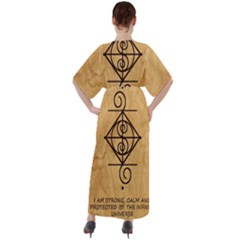 V-Neck Boho Style Maxi Dress 
