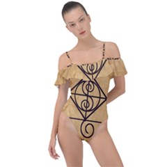 Frill Detail One Piece Swimsuit 
