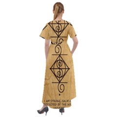 Front Wrap High Low Dress 