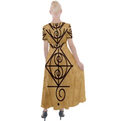 Button Up Short Sleeve Maxi Dress 