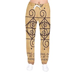 Women Velvet Drawstring Pants 