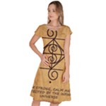 I Am Strong, Calm  And Protected By The Infinite Universe Classic Short Sleeve Dress