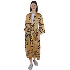 Maxi Satin Kimono 