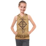 I Am Strong, Calm  And Protected By The Infinite Universe Kids  Sleeveless Hoodie