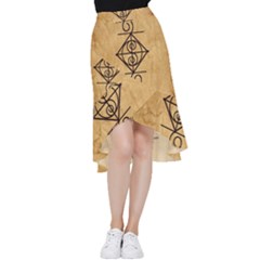 Frill Hi Low Chiffon Skirt 