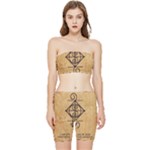 I Am Strong, Calm  And Protected By The Infinite Universe Stretch Shorts and Tube Top Set