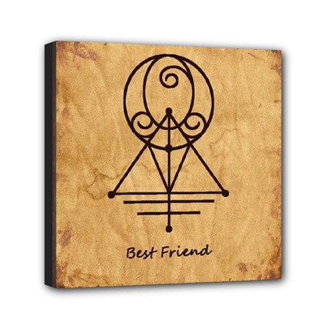Best Friend Mini Canvas 6  x 6  (Stretched) from ArtsNow.com