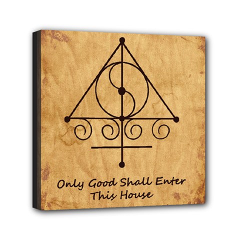 Only Good Shall Enter Mini Canvas 6  x 6  (Stretched) from ArtsNow.com