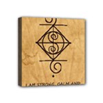 I Am Strong, Calm  And Protected By The Infinite Universe Mini Canvas 4  x 4  (Stretched)