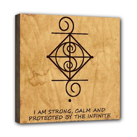 I Am Strong, Calm  And Protected By The Infinite Universe Mini Canvas 8  x 8  (Stretched) from ArtsNow.com