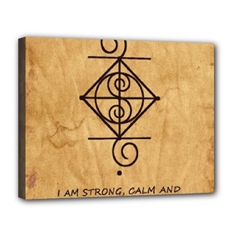 I Am Strong, Calm  And Protected By The Infinite Universe Canvas 14  x 11  (Stretched) from ArtsNow.com