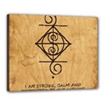 I Am Strong, Calm  And Protected By The Infinite Universe Canvas 20  x 16  (Stretched)