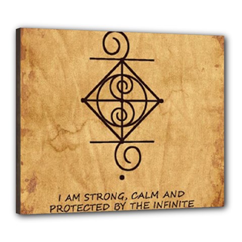 I Am Strong, Calm  And Protected By The Infinite Universe Canvas 24  x 20  (Stretched) from ArtsNow.com