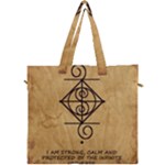 I Am Strong, Calm  And Protected By The Infinite Universe Canvas Travel Bag