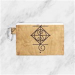 I Am Strong, Calm  And Protected By The Infinite Universe Canvas Cosmetic Bag (Small)
