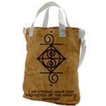 I Am Strong, Calm  And Protected By The Infinite Universe Canvas Messenger Bag