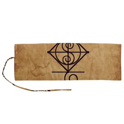I Am Strong, Calm  And Protected By The Infinite Universe Roll Up Canvas Pencil Holder (M) from ArtsNow.com