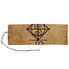 I Am Strong, Calm  And Protected By The Infinite Universe Roll Up Canvas Pencil Holder (M) from ArtsNow.com